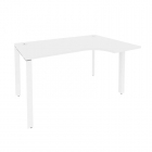 Стол эргономичный правый на П-образном м/к Рива ONIX O.MP-SA-2R Белый Бриллиант