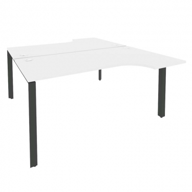 Рабочая станция на П-образном м/к Рива ONIX O.MP-D.SA-1 Белый Бриллиант/Антрацит