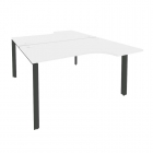 Рабочая станция на П-образном м/к Рива ONIX O.MP-D.SA-2 Белый Бриллиант/Антрацит