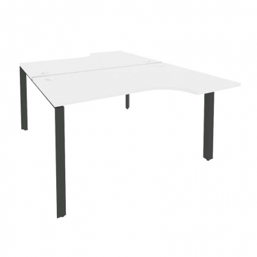 Рабочая станция на П-образном м/к Рива ONIX O.MP-D.SA-2 Белый Бриллиант/Антрацит