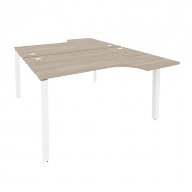 Рабочая станция на П-образном м/к Рива ONIX O.MP-D.SA-2 Дуб Аттик/Белый