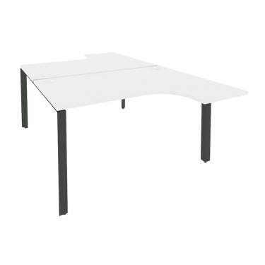 Рабочая станция на П-образном м/к Рива ONIX O.MP-D.SA-3 Белый Бриллиант/Антрацит