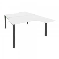 Рабочая станция на П-образном м/к Рива ONIX O.MP-D.SA-3 Белый Бриллиант/Антрацит