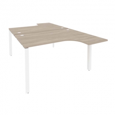 Рабочая станция на П-образном м/к Рива ONIX O.MP-D.SA-3 Дуб Аттик/Белый