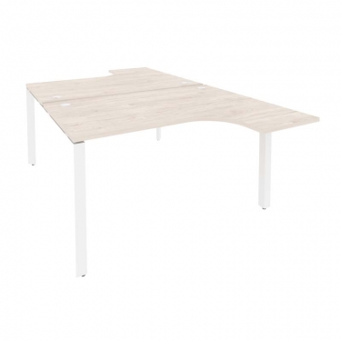 Рабочая станция на П-образном м/к Рива ONIX O.MP-D.SA-3 Денвер Светлый/Белый