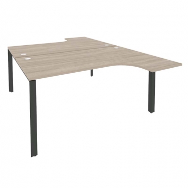 Рабочая станция на П-образном м/к Рива ONIX O.MP-D.SA-4 Дуб Аттик/Антрацит