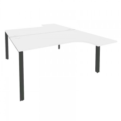 Рабочая станция на П-образном м/к Рива ONIX O.MP-D.SA-4 Белый Бриллиант/Антрацит