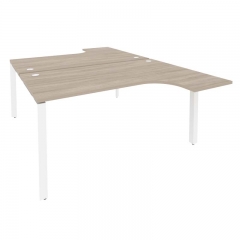 Рабочая станция на П-образном м/к Рива ONIX O.MP-D.SA-4 Дуб Аттик/Белый