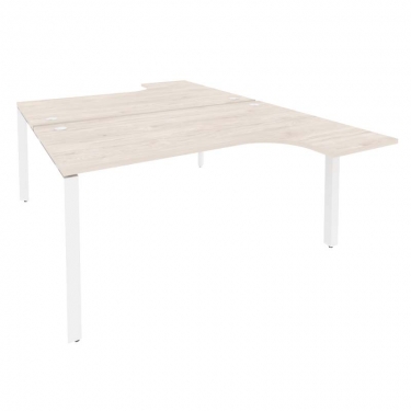 Рабочая станция на П-образном м/к Рива ONIX O.MP-D.SA-4 Денвер Светлый/Белый