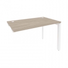 Стол-приставка на П-образном м/к к опорным элементам Рива ONIX O.MP-SPR-2.7 Дуб Аттик/Белый