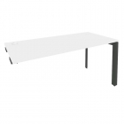 Стол-приставка на П-образном м/к к опорным элементам Рива ONIX O.MP-SPR-4.7 Белый Бриллиант/Антрацит