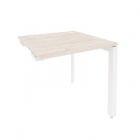 Стол-приставка на П-образном м/к к опорным элементам Рива ONIX O.MP-SPR-0.8 Денвер Светлый/Белый