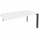 Стол-приставка на П-образном м/к к опорным элементам Рива ONIX O.MP-SPR-4.8 Белый Бриллиант/Антрацит