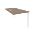 Стол-приставка двойной на П-образном м/к к опорным элем. Рива ONIX O.MP-D.SPR-0.7 Дуб Аризона/Белый