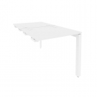 Стол-приставка двойной на П-образном м/к к опорным элем. Рива ONIX O.MP-D.SPR-0.7 Белый Бриллиант