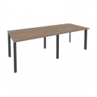 Стол переговорный 2 столешницы Рива ONIX O.MP-PRG-2.2 Дуб Аризона/Антрацит