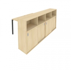 Рабочая станция с опорным шкафом-купе Рива Metal System Б.РС-СШК-4.1 Вяз/Антрацит