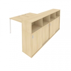 Рабочая станция с опорным шкафом-купе Рива Metal System Б.РС-СШК-4.3 Вяз/Белый