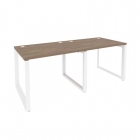 Рабочая станция на О-образном м/к Рива ONIX O.MO-RS-2.1.8 Дуб Аризона/Белый