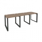 Рабочая станция на О-образном м/к Рива ONIX O.MO-RS-3.0.7 Дуб Аризона/Антрацит