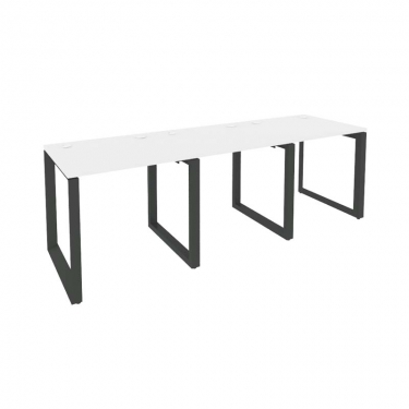 Рабочая станция на О-образном м/к Рива ONIX O.MO-RS-3.0.7 Белый Бриллиант/Антрацит