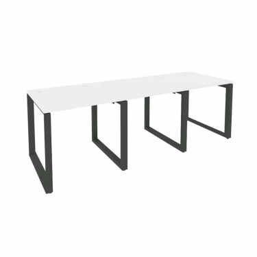 Рабочая станция на О-образном м/к Рива ONIX O.MO-RS-3.0.8 Белый Бриллиант/Антрацит