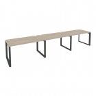 Рабочая станция на О-образном м/к Рива ONIX O.MO-RS-3.3.8 Дуб Аттик/Антрацит