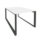 Рабочая станция на О-образном м/к Рива ONIX O.MO-D.RS-2.1.8 Белый Бриллиант/Антрацит