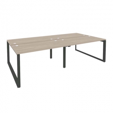 Рабочая станция на О-образном м/к Рива ONIX O.MO-D.RS-4.3.7 Дуб Аттик/Антрацит