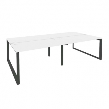 Рабочая станция на О-образном м/к Рива ONIX O.MO-D.RS-4.3.7 Белый Бриллиант/Антрацит