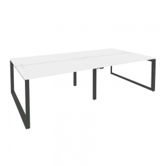 Рабочая станция на О-образном м/к Рива ONIX O.MO-D.RS-4.3.7 Белый Бриллиант/Антрацит