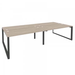 Рабочая станция на О-образном м/к Рива ONIX O.MO-D.RS-4.4.7 Дуб Аттик/Антрацит