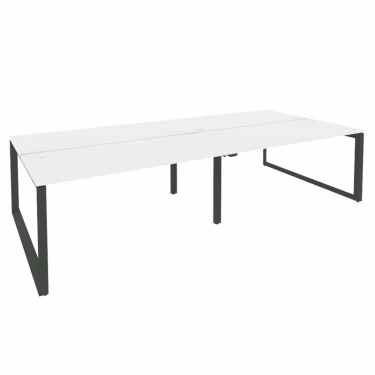 Рабочая станция на О-образном м/к Рива ONIX O.MO-D.RS-4.4.7 Белый Бриллиант/Антрацит