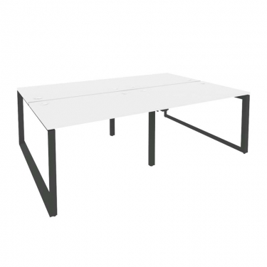 Рабочая станция на О-образном м/к Рива ONIX O.MO-D.RS-4.2.8 Белый Бриллиант/Антрацит