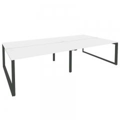 Рабочая станция на О-образном м/к Рива ONIX O.MO-D.RS-4.4.8 Белый Бриллиант/Антрацит