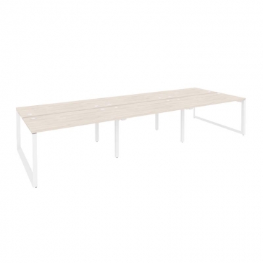 Рабочая станция на О-образном м/к Рива ONIX O.MO-D.RS-6.3.7 Денвер Светлый/Белый