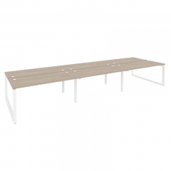 Рабочая станция на О-образном м/к Рива ONIX O.MO-D.RS-6.4.7 Дуб Аттик/Белый