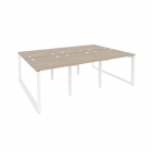 Рабочая станция на О-образном м/к Рива ONIX O.MO-D.RS-6.0.8 Дуб Аттик/Белый