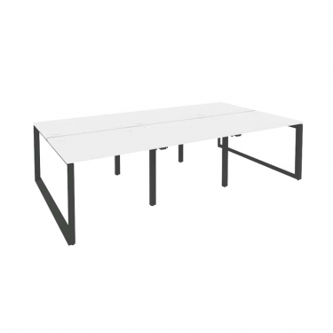 Рабочая станция на О-образном м/к Рива ONIX O.MO-D.RS-6.1.8 Белый Бриллиант/Антрацит