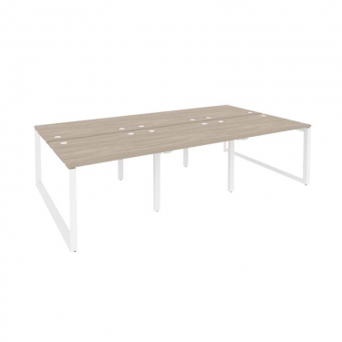 Рабочая станция на О-образном м/к Рива ONIX O.MO-D.RS-6.1.8 Дуб Аттик/Белый