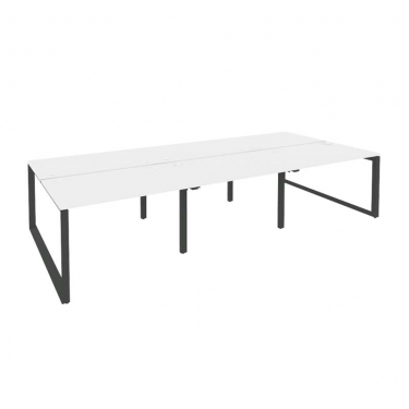 Рабочая станция на О-образном м/к Рива ONIX O.MO-D.RS-6.2.8 Белый Бриллиант/Антрацит