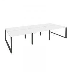 Рабочая станция на О-образном м/к Рива ONIX O.MO-D.RS-6.2.8 Белый Бриллиант/Антрацит