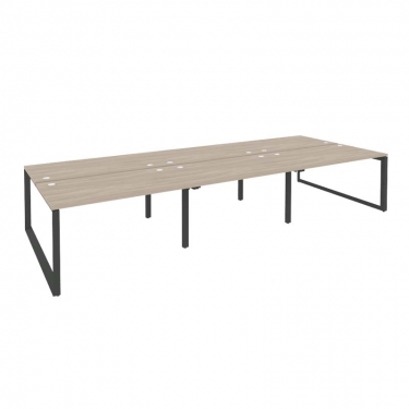 Рабочая станция на О-образном м/к Рива ONIX O.MO-D.RS-6.3.8 Дуб Аттик/Антрацит