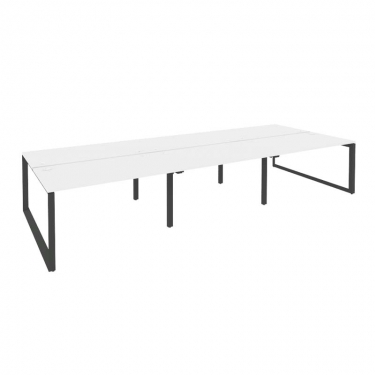 Рабочая станция на О-образном м/к Рива ONIX O.MO-D.RS-6.3.8 Белый Бриллиант/Антрацит