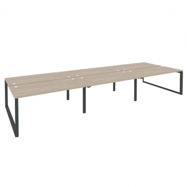 Рабочая станция на О-образном м/к Рива ONIX O.MO-D.RS-6.4.8 Дуб Аттик/Антрацит