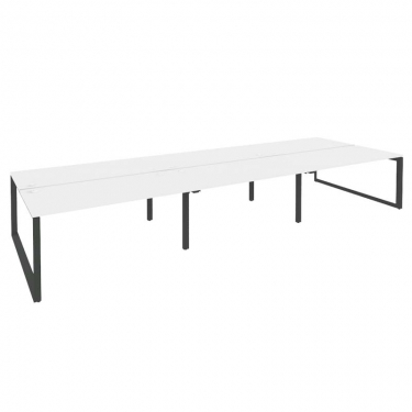 Рабочая станция на О-образном м/к Рива ONIX O.MO-D.RS-6.4.8 Белый Бриллиант/Антрацит