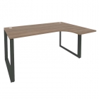 Стол эргономичный правый на О-образном м/к Рива ONIX O.MO-SA-4R Дуб Аризона/Антрацит