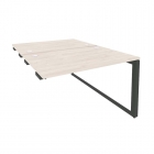 Стол-приставка двойной на О-образном м/к к опорым элем. Рива ONIX O.MO-D.SPR-2.8 Денвер Светлый/Антрацит