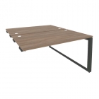 Стол-приставка двойной на О-образном м/к к опорым элем. Рива ONIX O.MO-D.SPR-3.8 Дуб Аризона/Антрацит