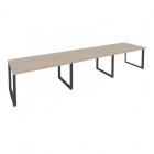 Стол переговорный 3 столешницы Рива ONIX O.MO-PRG-3.3 Дуб Аризона/Антрацит